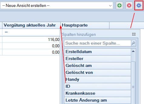 Feldauswahl Feldauswahl