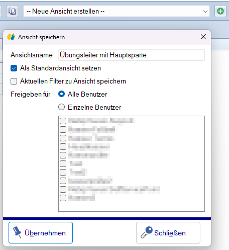 Feldauswahl Feldauswahl