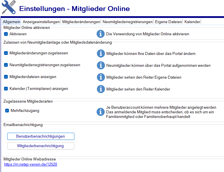 Einstellungen - Allgemein Einstellungen - Allgemein