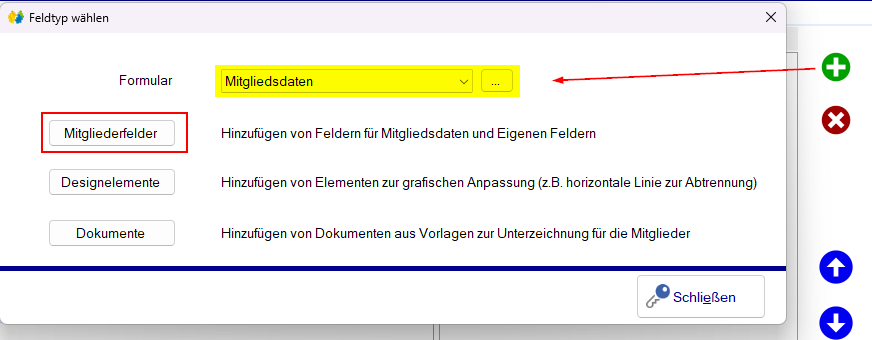 Formularfelder hinzufügen Formularfelder hinzufügen