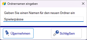 Ordner anlegen Ordner anlegen
