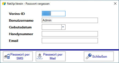 Netxp:Verein / Passwort vergessen 2