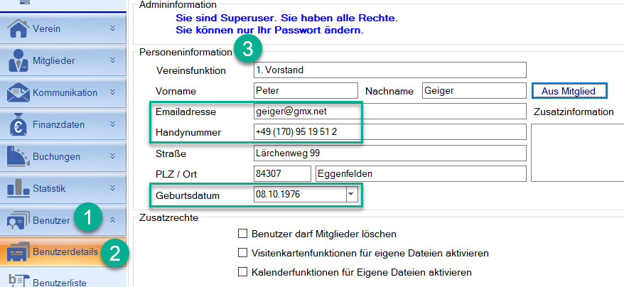 Benutzer / Benutzerdetails / Admin Benutzerdetails Benutzer / Benutzerdetails / Admin Benutzerdetails