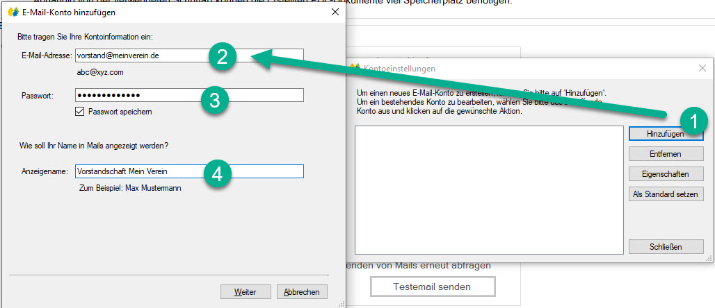 Netxp:Verein / Verwaltung / Optionen / Kommunikation / Erweiterter E-Mail Client Einrichtung Netxp:Verein / Verwaltung / Optionen / Kommunikation / Erweiterter E-Mail Client Einrichtung