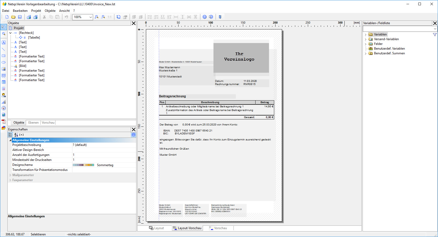 Vorlgagenbearbeitung Vorlgagenbearbeitung