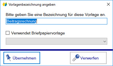 Vorlagenbezeichnung eingeben Vorlagenbezeichnung eingeben