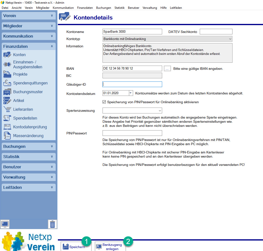 Bankkonto anlegen Bankkonto anlegen