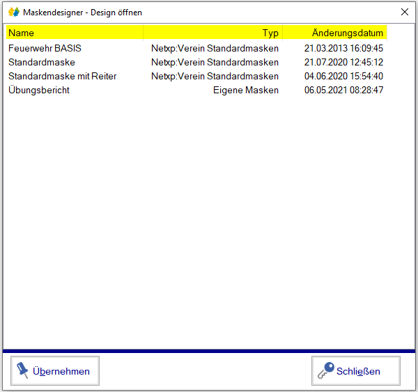 Maskendesigner - Starten mit Vorlage Maskendesigner - Starten mit Vorlage