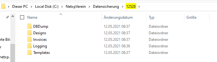 Verwaltung - Optionen / Backup Client - Assistent Backup Speicherort Verwaltung - Optionen / Backup Client - Assistent Backup Speicherort