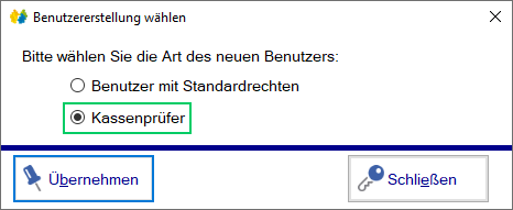 Finanzverwaltung / Kassenprüfung - Rolle Kassenprüfer auswählen Finanzverwaltung / Kassenprüfung - Rolle Kassenprüfer auswählen