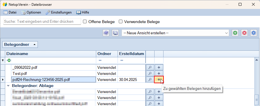 Buchungen - Vorgänge - Dateimanager Buchungen - Vorgänge - Dateimanager