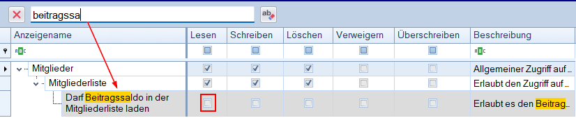 FAQ - Beitragssaldo Mitgliederliste Benutzerrollen FAQ - Beitragssaldo Mitgliederliste Benutzerrollen